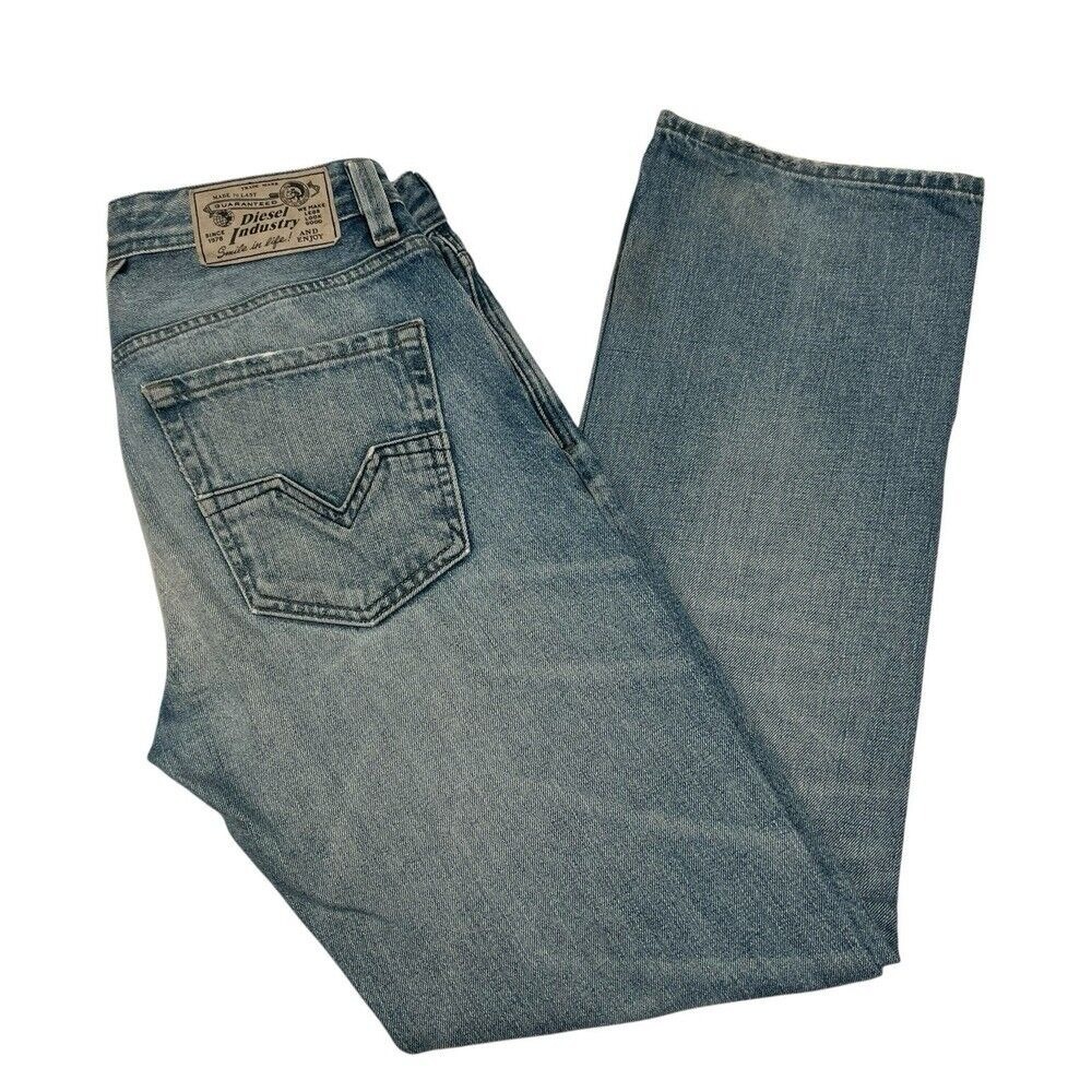 Diesel Men's Light Blue Slim Straight Jeans
